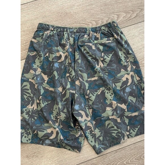 Patagonia Mens Shorts Size Small Multi Trails Running Hiking Green NWT - Picture 7 of 8